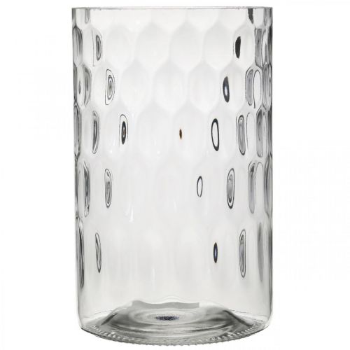 Prodotto Vaso per fiori, vaso in vetro, vetro candela, lanterna in vetro Ø11,5 cm H18,5 cm