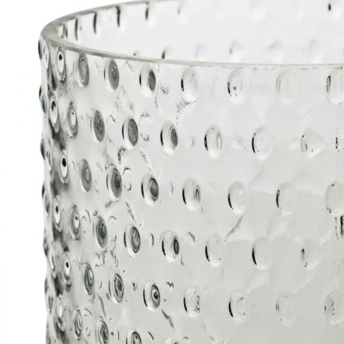 Prodotto Vaso da fiori, vaso in vetro, bicchiere per candele, lanterna in vetro Ø11,5 cm H23,5 cm