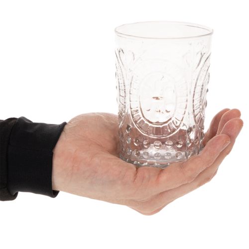 Lanterna in vetro, portacandele, portalumini, vetro Ø7,5cm H10cm | Floristik24.it