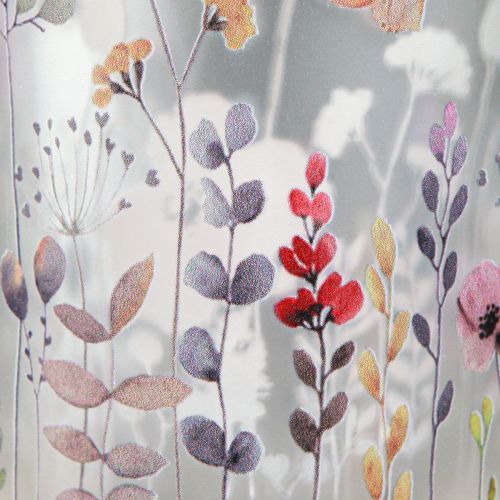 Prodotto Lanterna in vetro papavero prato color argento H12,5 cm 2 pz