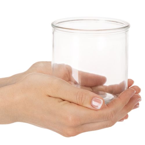 Vaso cilindrico in vetro, trasparente, versatile, 10 cm, 3 pezzi | Floristik24.it