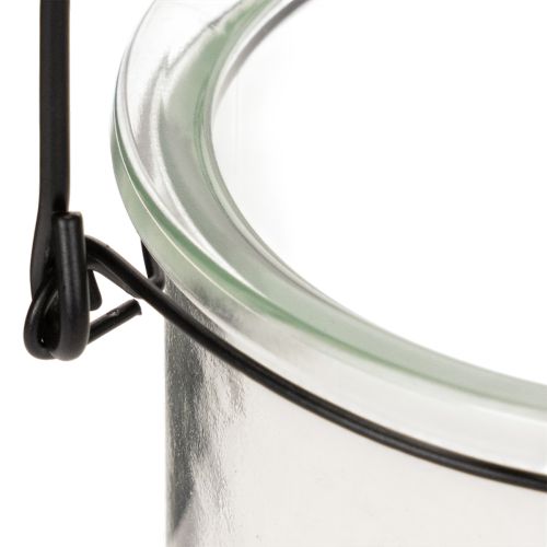 Lanterna in vetro da appendere Ø12cm H12.5cm 2 pezzi | Floristik24.it