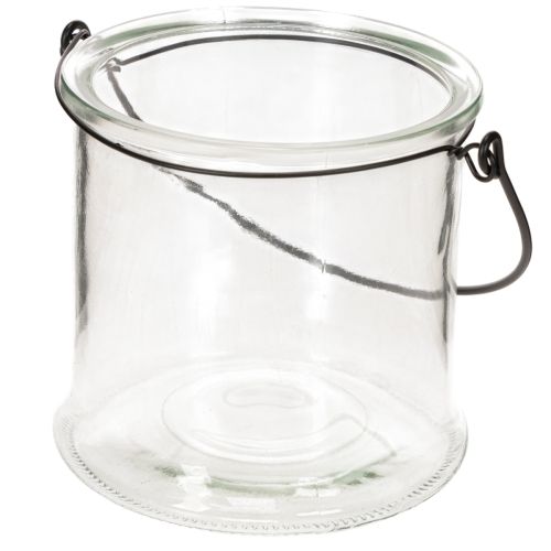 Lanterna in vetro da appendere Ø12cm H12.5cm 2 pezzi | Floristik24.it
