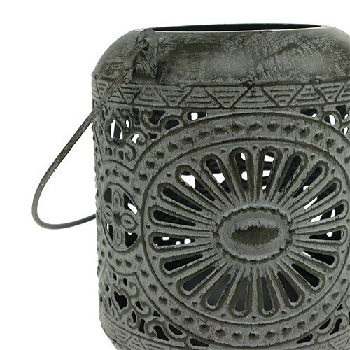 Floristik24 Vento grigio chiaro Ø9cm H11,5cm