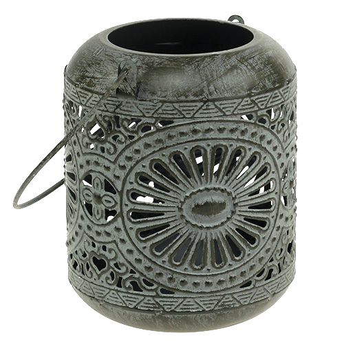 Floristik24 Vento grigio chiaro Ø9cm H11,5cm
