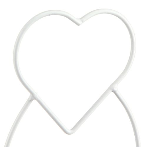 Prodotto Lanterna Cuore Bianco Portalanterna Vetro Ø12cm H30cm 2pz