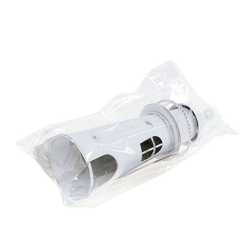 Floristik24 Faro decorativo 15 cm bianco