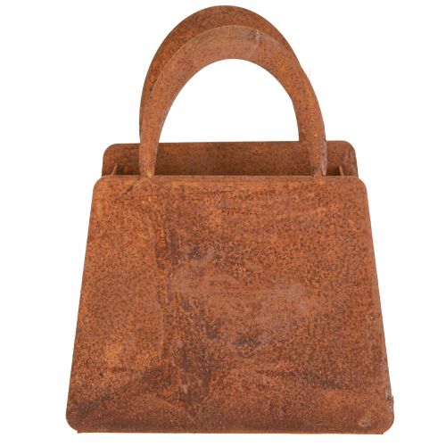 Prodotto Lanterna in metallo ruggine con inserto in vetro H15cm 2 pezzi