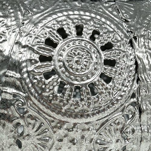 Floristik24 Windlight argento orientale Ø12cm H9cm