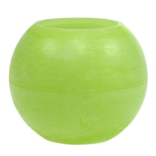 Floristik24 Sfera di cera Windlight Ø20cm verde chiaro