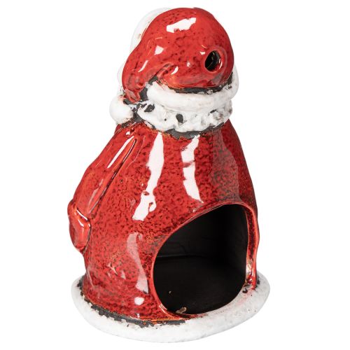 Statuetta decorativa di Babbo Natale, utilizzabile come portacandele con stelle, decorazione da tavola, 15 cm. | Floristik24.it