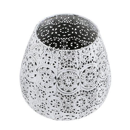 Floristik24 Lanterna bianca Ø19cm H18,5cm