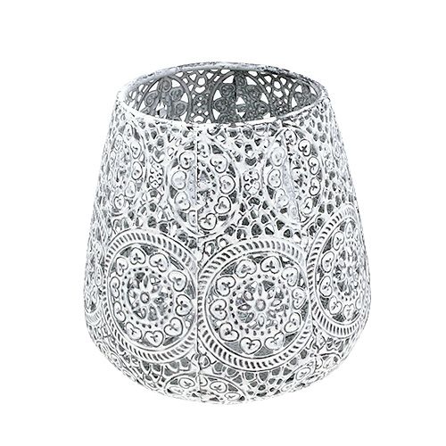 Floristik24 Lanterna bianca Ø12cm H13cm 1p