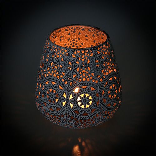 Floristik24 Lanterna bianca Ø12cm H13cm 1p