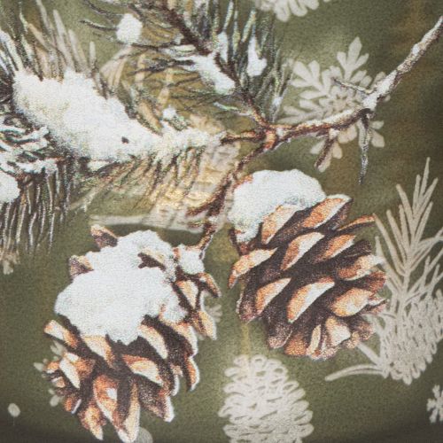 Portacandele in vetro con ramo di abete invernale, 8 cm, 2 pezzi | Floristik24.it