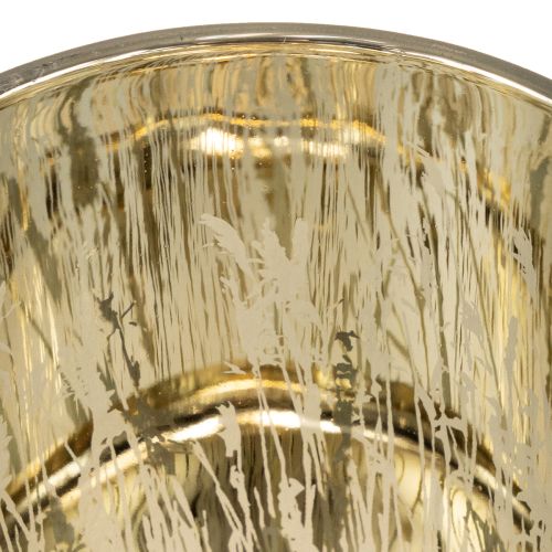 Prodotto Elegante lanterna decorativa con motivo erba per un tocco di calore e comfort, 12,5 cm, 2 pezzi.