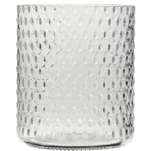 Prodotto Lanterna in vetro, vaso da fiori, vaso rotondo in vetro Ø11,5cm H13,5cm