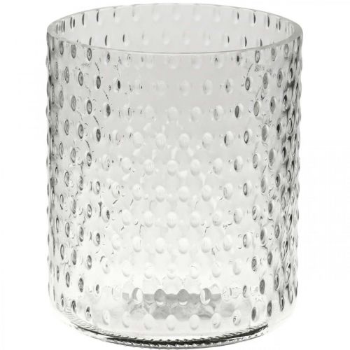 Prodotto Lanterna in vetro, vaso da fiori, vaso rotondo in vetro Ø11,5cm H13,5cm