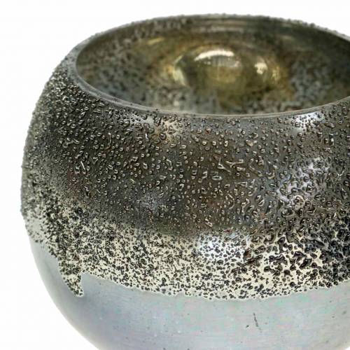 Prodotto Lanterna in vetro argento Ø8,5 cm H6,5 cm 4 pezzi