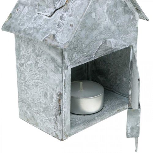 Prodotto Lanterna in metallo, shabby chic, decorazione natalizia, bianca lavata, aspetto antico H14,5 cm