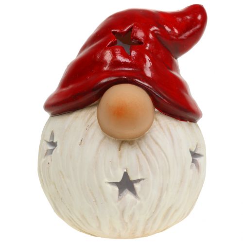 Floristik24 Lanterna Babbo Natale Ø15cm H19cm