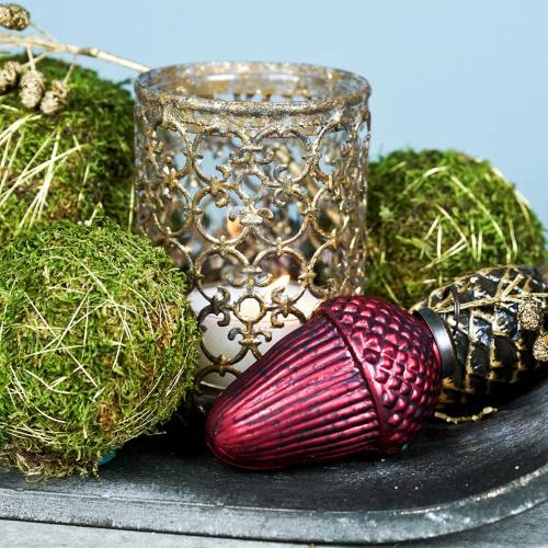 Floristik24 Lanterna oro antico Ø10.5cm H14.5cm 1p