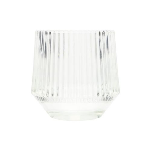 Floristik24 Lanterne in vetro porta tealight trasparenti H7,5cm Ø8cm 6pz