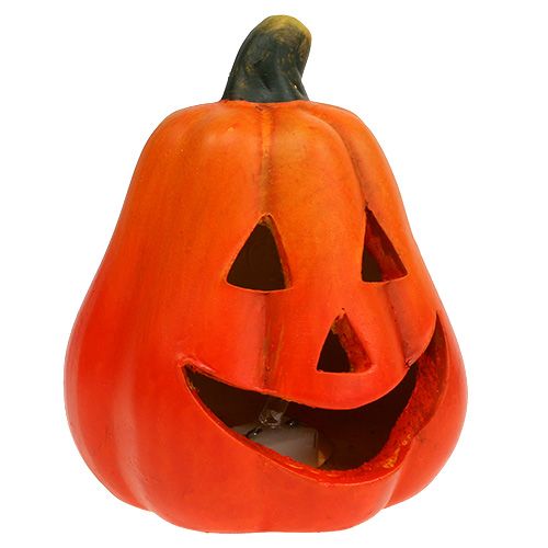 Floristik24 Lanterna zucca con LED arancione 10cm 4 pezzi