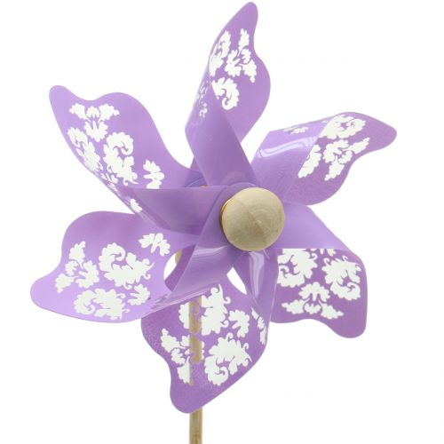 Floristik24 Mulino a vento Mini Viola Ø9cm 12 pezzi