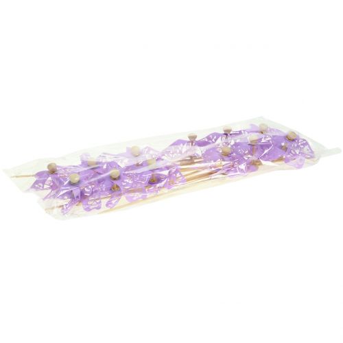 Floristik24 Mulino a vento Mini Viola Ø9cm 12 pezzi