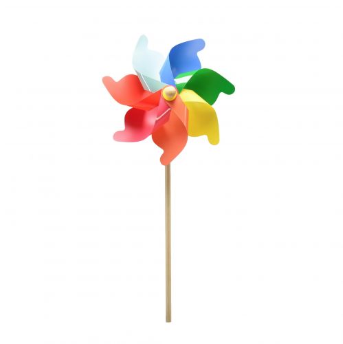 Prodotto Mulino a vento decorativo girandola su bastone decorazione estiva Ø30,5 cm H74 cm