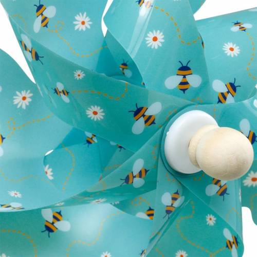 Floristik24 Api girandola turchese Ø31cm campanello a vento decorazione da giardino mulino a vento