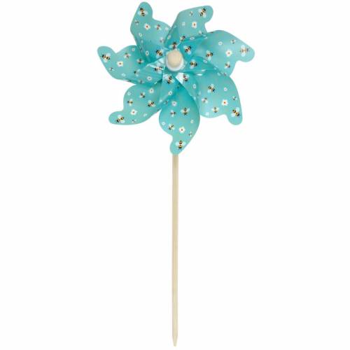 Floristik24 Api girandola turchese Ø31cm campanello a vento decorazione da giardino mulino a vento