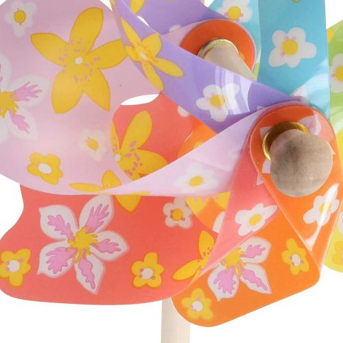 Floristik24 Girandola colorata Ø16cm campana a vento decorazione del giardino del mulino a vento