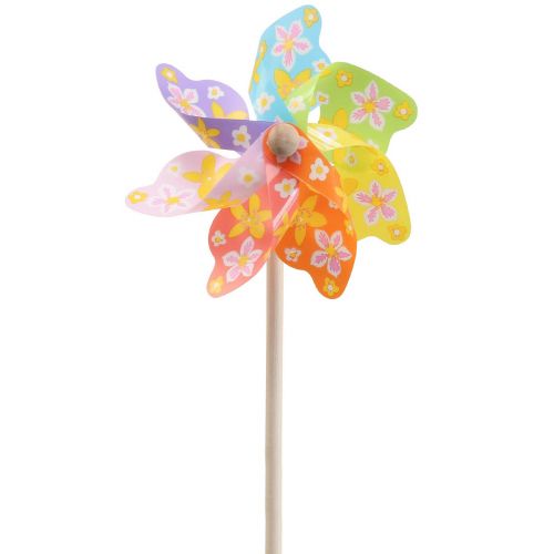 Floristik24 Girandola colorata Ø16cm campana a vento decorazione del giardino del mulino a vento