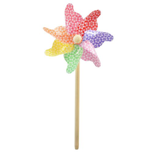 Prodotto Girandola decorazione girandola piccola su bastone colorata Ø14cm 30cm