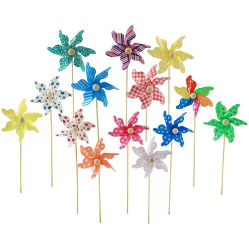 Floristik24 Palo da giardino girandola per decorazione da giardino con mulino a vento Ø8,5 cm 20 pz