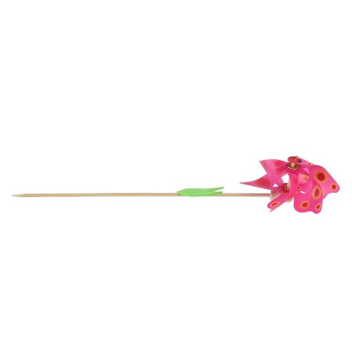 Floristik24 Coccinella girandola su mulino a vento di fiori Ø8,5 cm H28 cm 6 pezzi
