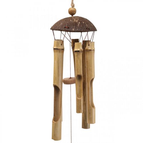 Prodotto Campanella a vento decorazione in bambù per appendere il balcone Ø10cm H28cm