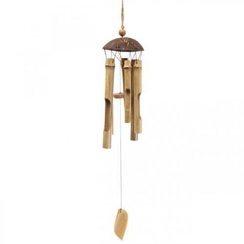 Prodotto Campanella a vento decorazione in bambù per appendere il balcone Ø10cm H28cm