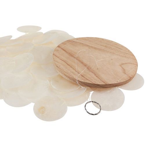 Floristik24 Campanella a vento Capiz conchiglie madreperla naturale L50cm
