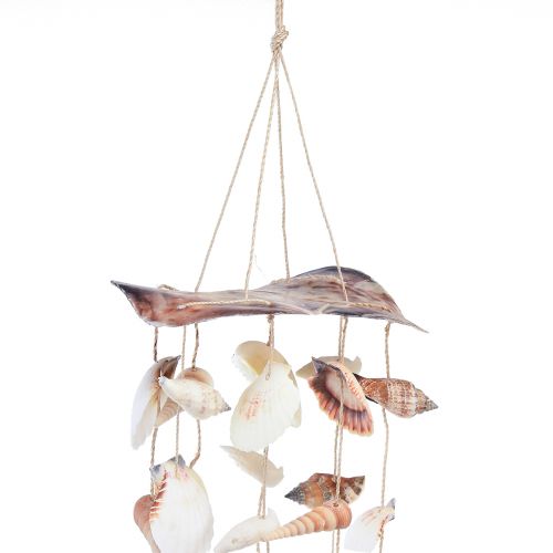 Prodotto Carillon a vento con decorazione a conchiglia da appendere H80 cm
