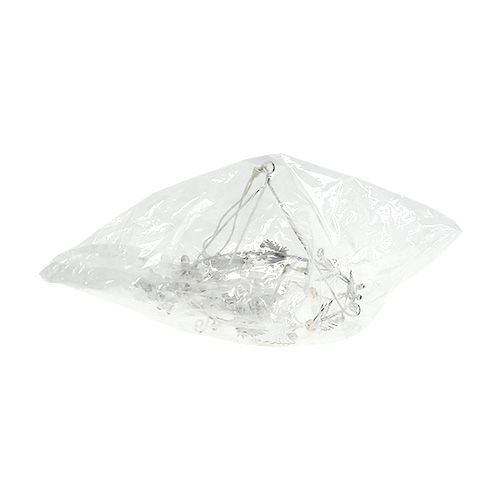 Floristik24 Campanelli eolici natalizi in metallo bianco Ø17cm