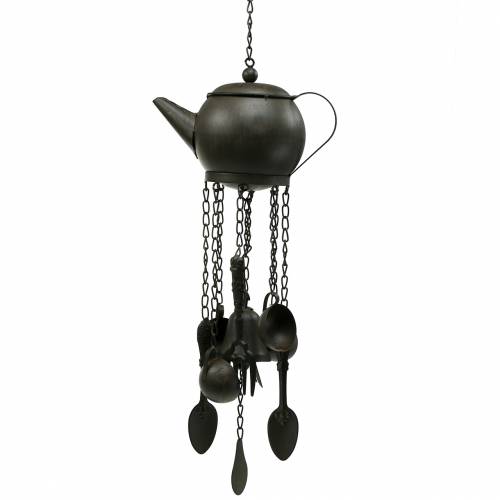 Floristik24 Teiera per campanelli eolici da appendere marrone scuro 70 cm