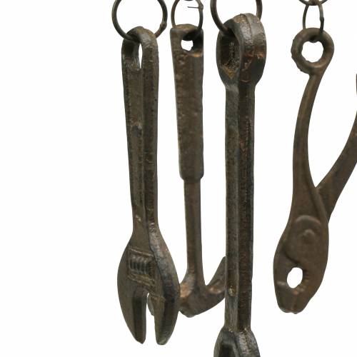 Floristik24 Scacciapensieri da appendere con attrezzi 75cm