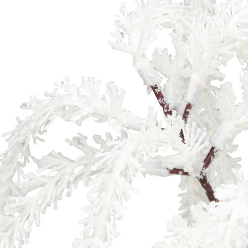 Floristik24 Ramo decorativo di salice piangente decorazione invernale bianco glitter 82 cm 2 pezzi