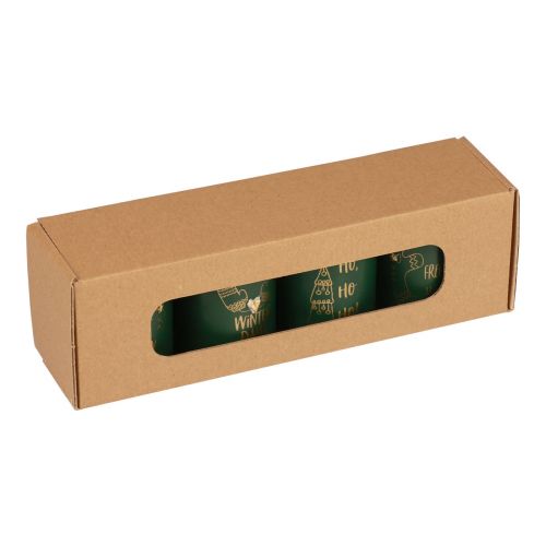 Prodotto Candele natalizie candele Natale verde Ø5cm H6cm 4 pz