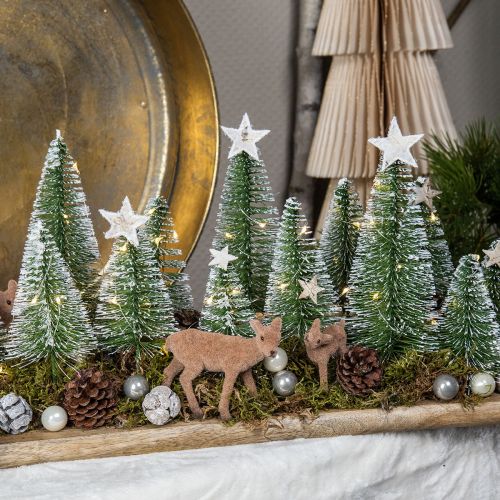 Floristik24 Decorazione foresta invernale decorazione invernale decorazione tavola Natale 46×15 cm
