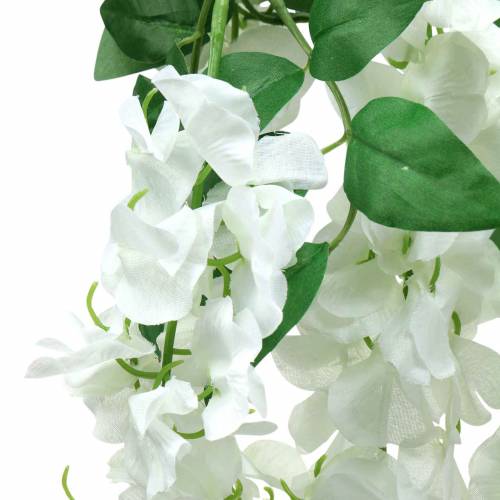 Floristik24 Ghirlanda Glicine Bianco 175 cm 2 pezzi