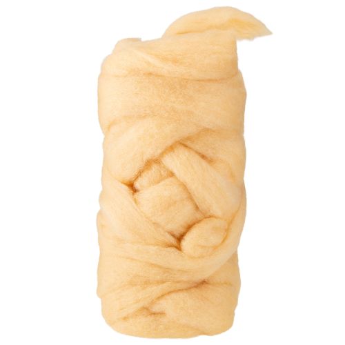 Nastro di lana, arancione crema, 10 m di lana per ghirlande e composizioni